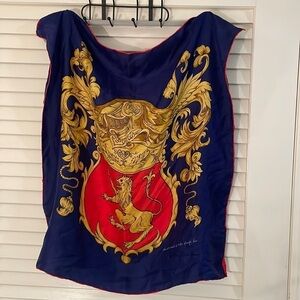 Vintage Echo Royal Coach Lion Carriage Scarf Rare